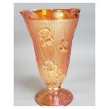 Carnival glass vase