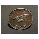 Vintage 1976 Star Trek TV show belt buckle
