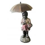 Vintage German-style ceramic statue