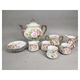 Lefton China hand painted porcelain tea set