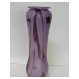 Eric Dandurand hand blown art glass vase