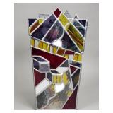 Stained glass vase