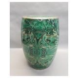 Mixed media ceramic garden stool