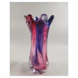 Hand blown art glass vase