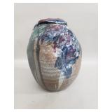 Abstract studio pottery vase