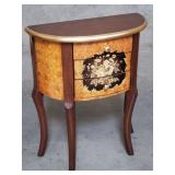 Italian-style 3-drawer demilune table