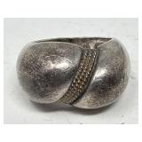 Vintage sterling silver ring marked 14k gold