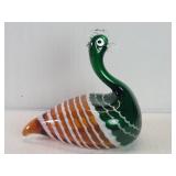 Murano hand blown art glass rooster figure