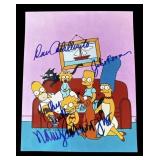 The Simpsons cast signed photo