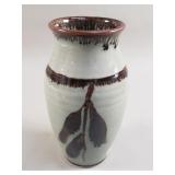 Vintage Van Sid signed studio pottery vase 11/96