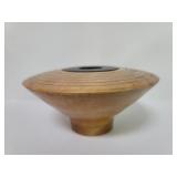 Barford Ikeban style copper inlay wood vase