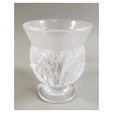 Lalique saint cloud crystal vase
