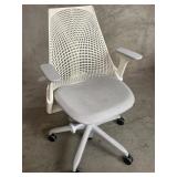 Herman Miller Sayl adjustable white chair