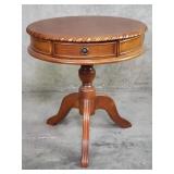 Contemporary 3-drawer drum table