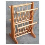 Levenger oak magazine rack