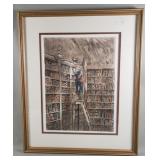 After Carl Spitzweg 'The Bookworm' etching print