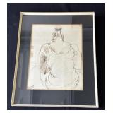 Actor Clive Revill framed sketching