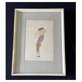 Actor Clive Revill framed hand drawing