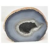 Natural agate geode