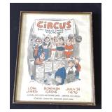 Actor Clive Revill framed Circus print