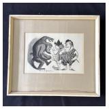 Actor Clive Revill framed Glen Williams print