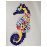 Ceramic seahorse decoration