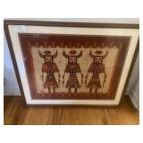 1978 framed Native American Kachina Art  by AAmit