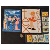 Marilyn Monroe & Tex Avery books, sports cards,