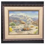 Framed and signed oil on canvas painting