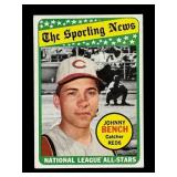 1969 Topps Johnny Bench card