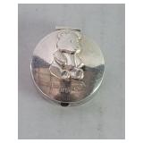 Sterling silver 'My first curl' trinket box
