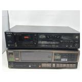 Pair of vintage SONY stereo cassette deck