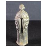 Cast iron Buddhist monk figure