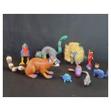 Group of signed Mexican folk art hand painted