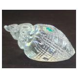 Waterford crystal conch shell paperweight