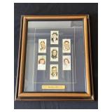 Vintage framed tobacco cards
