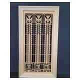 Frank Lloyd Wright Luxfer columns prism wall art