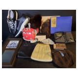 Misc items; Disney Cars fire truck, Nike, purses