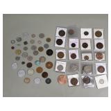 Antique and vintage foreign coins, world coins