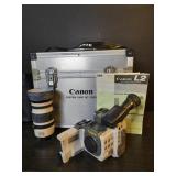 Canon L2 8mm digital camcorder and lens