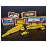 10 Vintage die-cast Matchbox Lesney cars in boxes