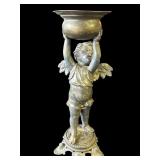 Vintage Italian metal cherub statue