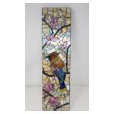 Mosaic colored glass plaque