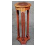 Contemporary mahogany veneer plant stand