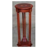 Contemporary mahogany veneer plant stand