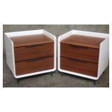Pair of Rove Concepts lacquered and walnut