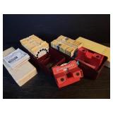 2 vintage View-Masters and travel many reels