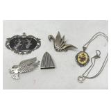 Group of sterling silver jewelry