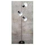 Contemporary 3-light metal floor lamp