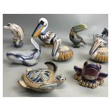 De Rosa ceramic animal figurines box lot